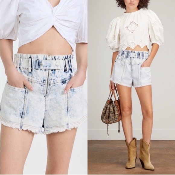 Sea New York Pants - Sea New York Birdie Light Blue Jean Shorts